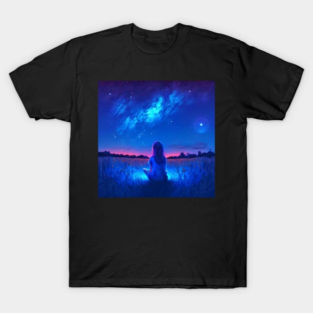 Stargazing T-Shirt by The Alien Boy Art